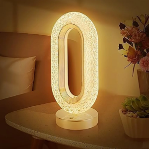 LED Plastic Oval Shape Wireless Decorative Table Lamp