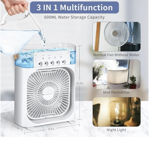 Mini Air Cooler Mist Fan - Image 3