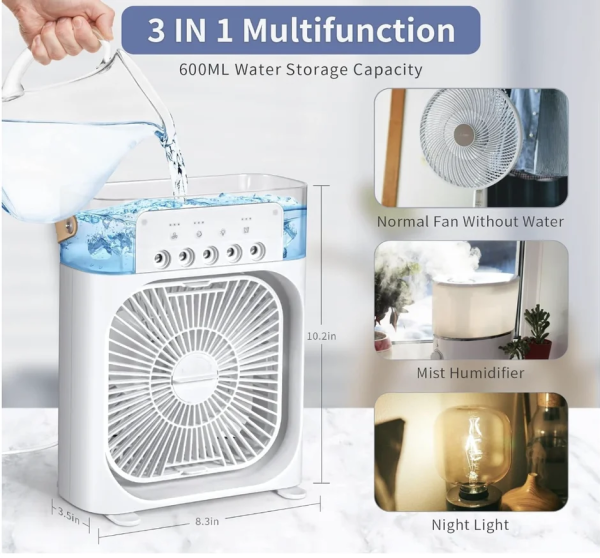 Mini Air Cooler Mist Fan - Image 4