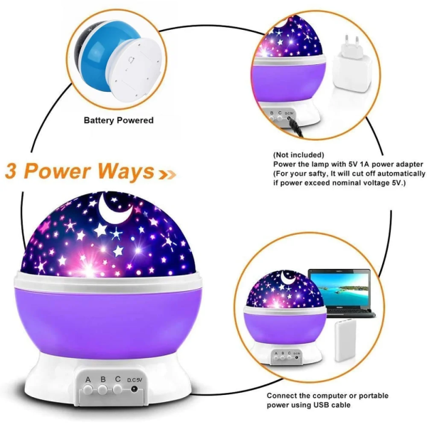 Star Master Galaxy Night Projector Lamp - Image 5